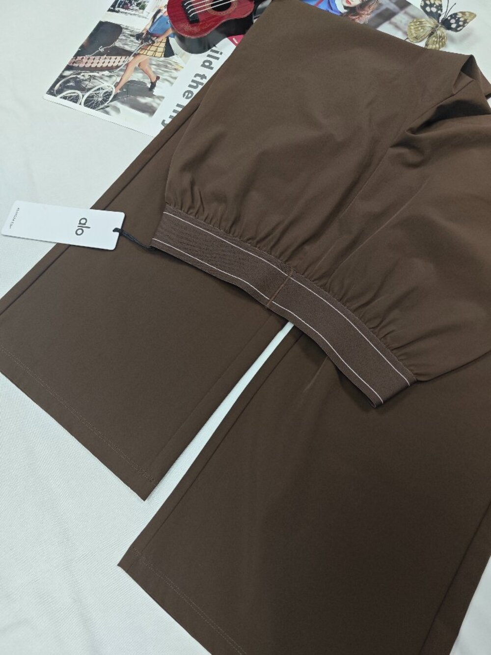🥨Alo Yoga Espresso brown🤠Suit Up Trouser | Relaxed/Minimalist Pants NWT - Picture 5 of 8